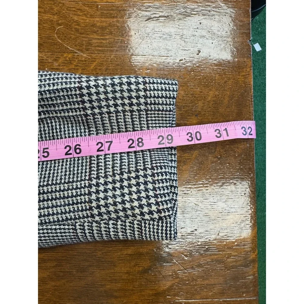 Vintage Phillips Mens Wear Blazer Mens Large Gray Glen Plaid Wool Sport Coat 80s